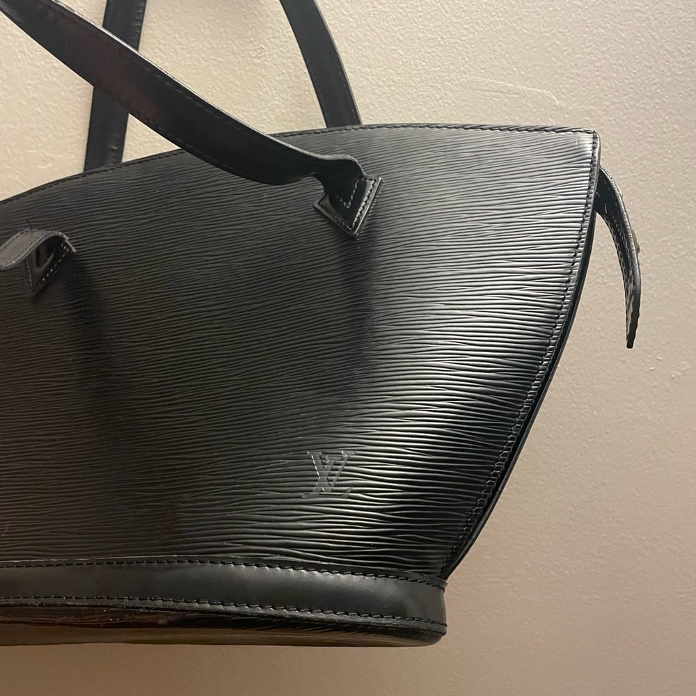 LV Saint Jacques Black Epi Leather Tote Bag *Louis Vuitton* - Picture 6 of 11